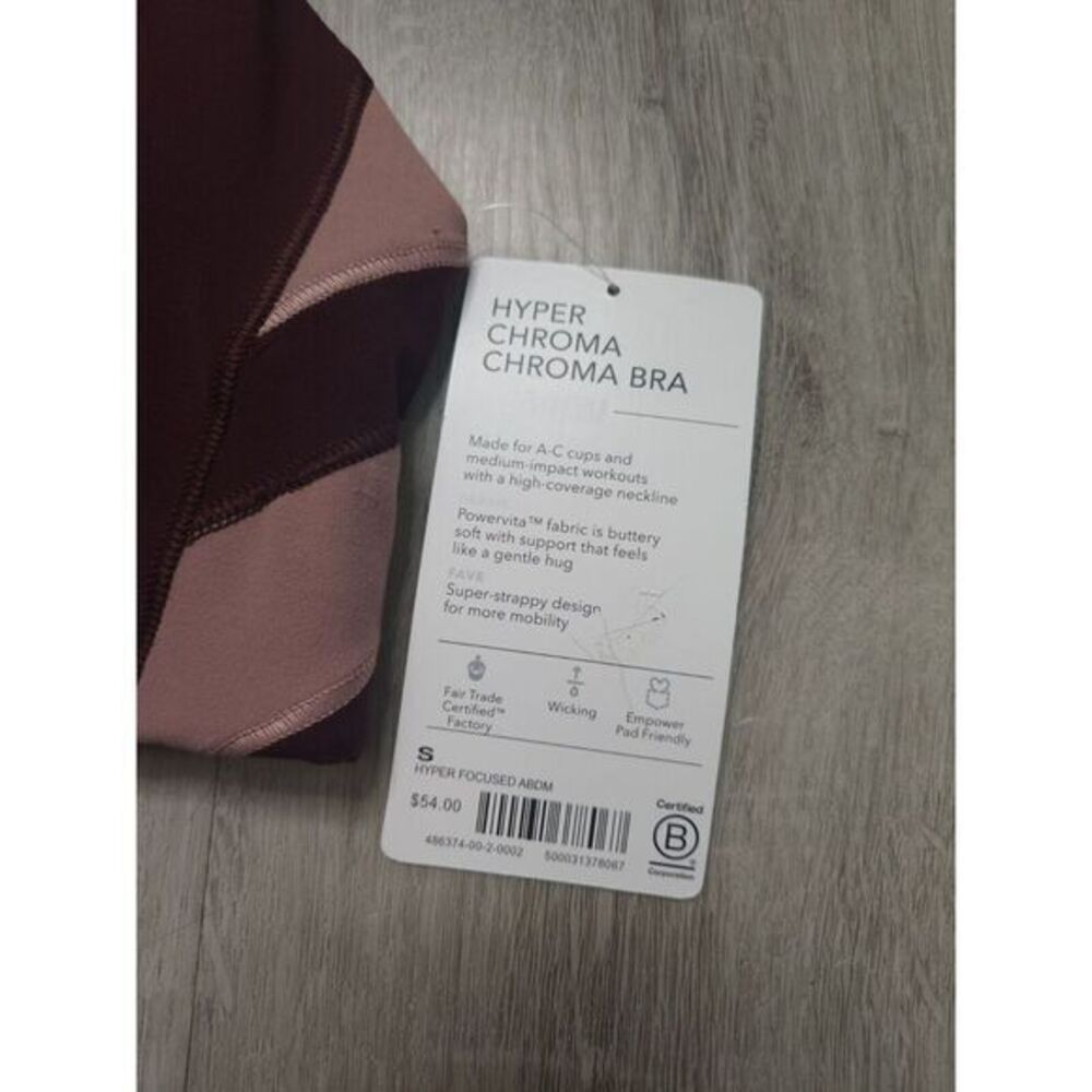 New Athleta Hyper Focused Chroma Sports Bra Womens Small - Picture 3 of 8